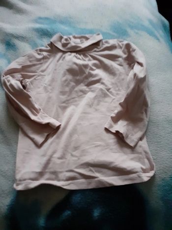 Sous pull rose pale 24mois