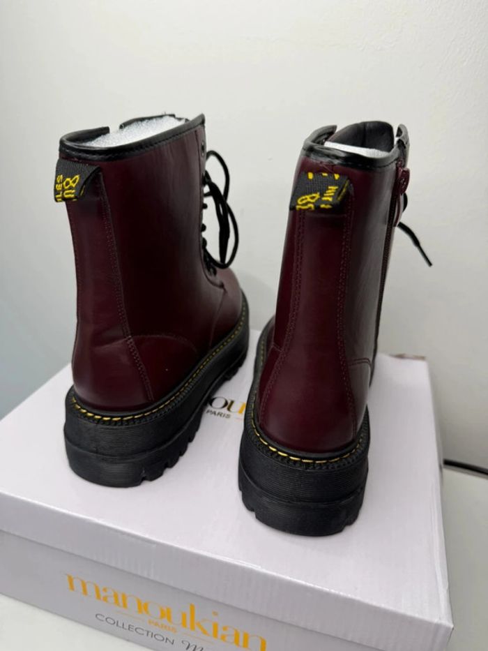 🌹 Magnifique Bottines Bordeaux / taille 38 🌹 - photo numéro 5