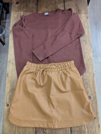 ensemble jupe marron