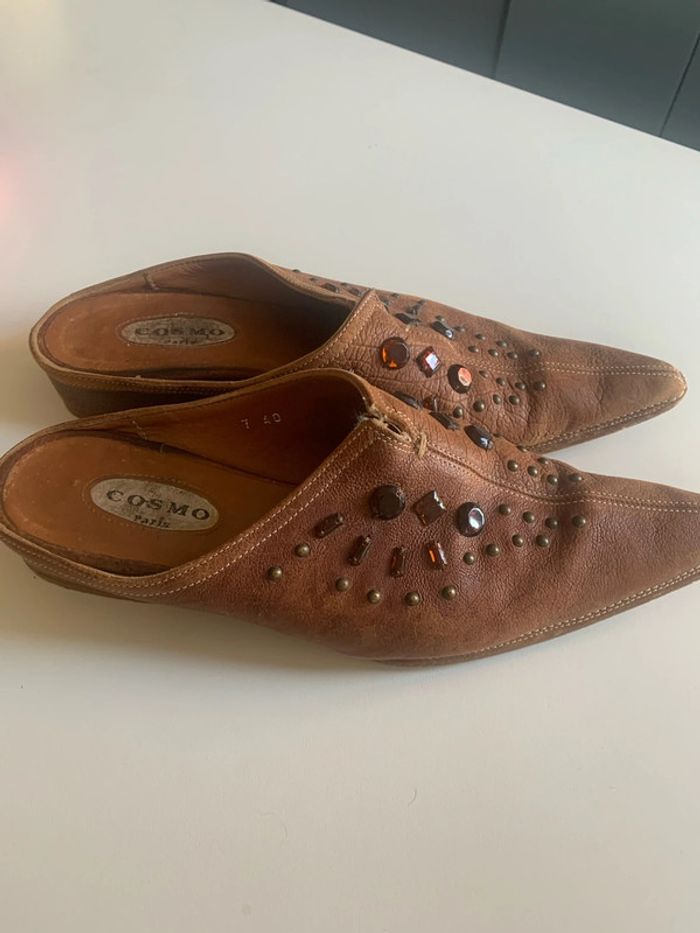 Mules femme cuir p 40 - photo numéro 3