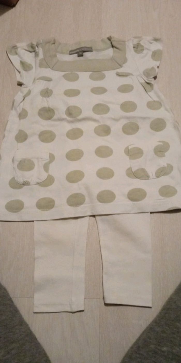 Ensemble robe et legging 12 mois