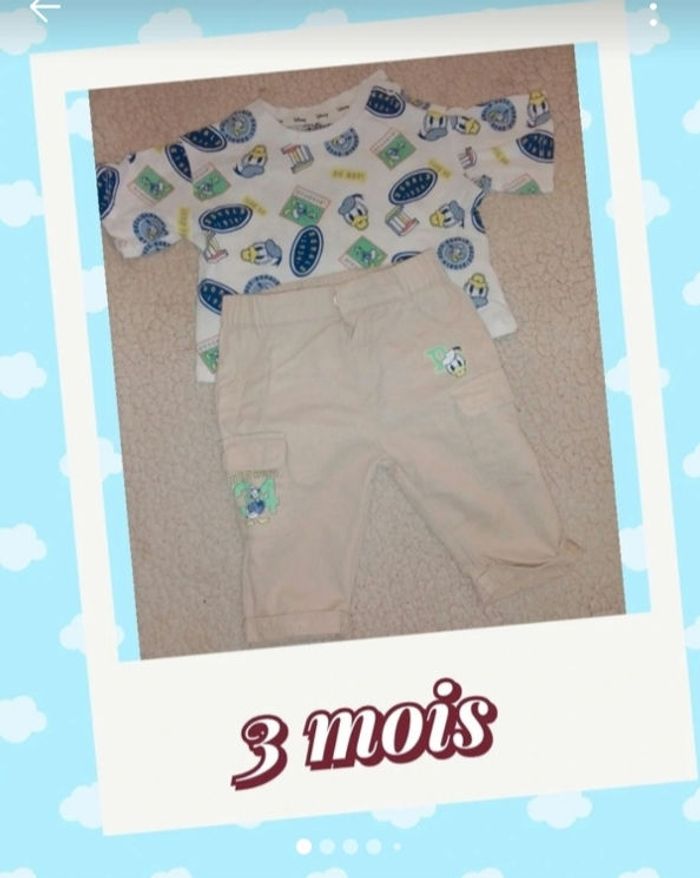 Ensemble tee shirt et pantalon Donald tbe