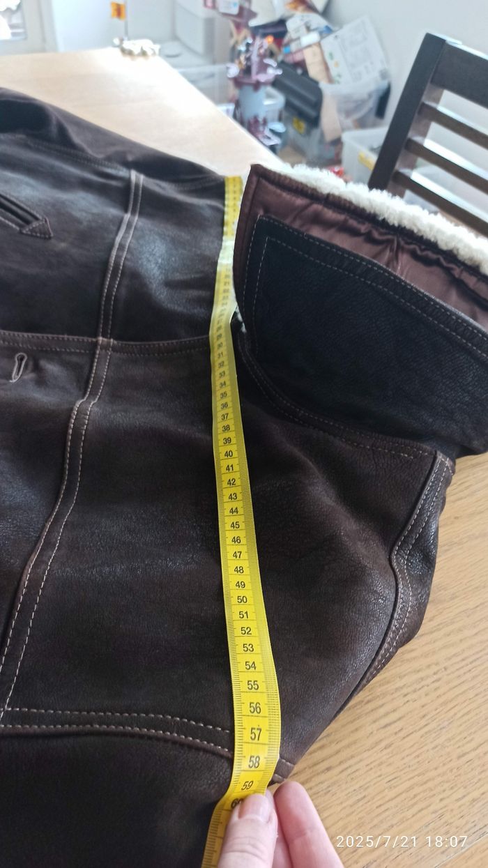 XL Blouson type aviateur cuir chèvre redskins - photo numéro 9