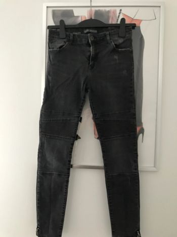 Jean rock biker super skinny Bershka M