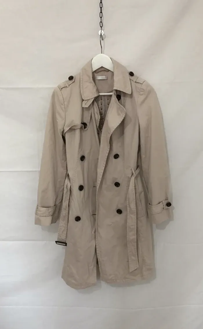 Trench crème avec ceinture Promod taille 38 comme neuf