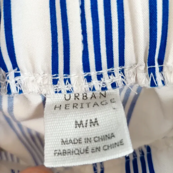 Short rayé bleu et blanc – Urban Heritage – Taille M A799 - photo numéro 3