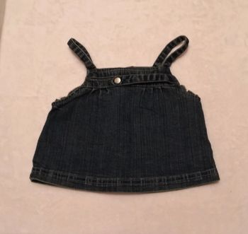 Top bretelles en jean