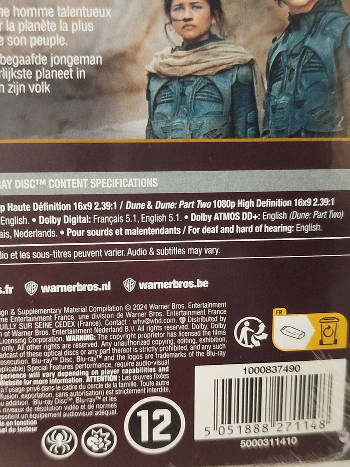 Dune 1 et 2 - Coffret Blu-ray - Sous blister) - photo numéro 5