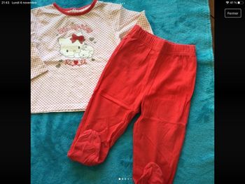 pyjama  charmmy kitty 12 mois tbe
