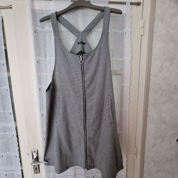 robe avec bretelles pied de poule