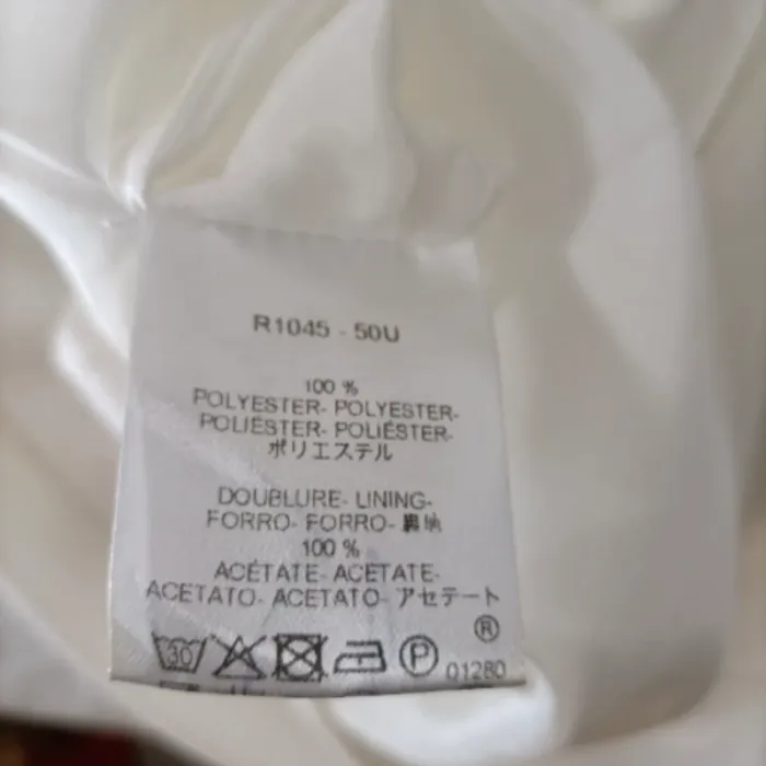 Robe droite blanche Caroll T42 manches 3/4 ceinture amovible minimaliste chic - photo numéro 13