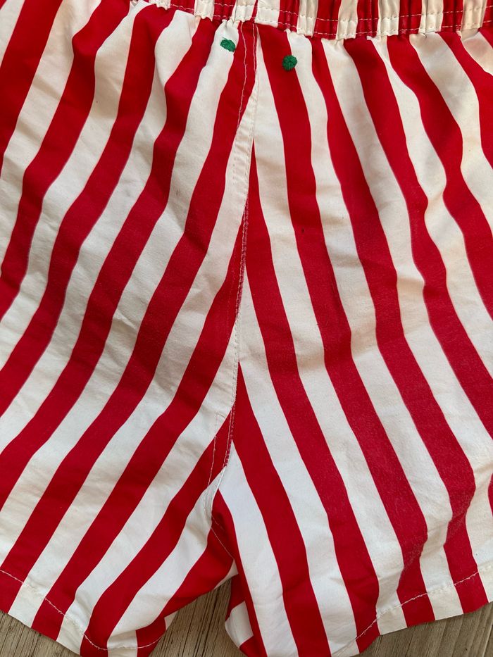 Short de bain rayé rouge et blanc 11/12 ans Zara - photo numéro 5