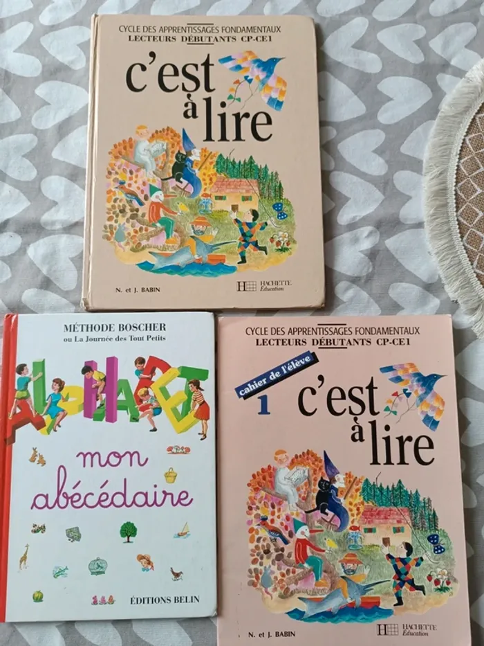 Lot de livres apprentissage lecture cp CE1