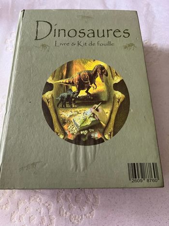 Livre& Kit de Fouille Dinosaures 