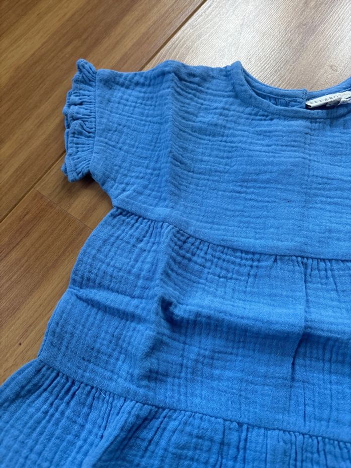 Neuf robe bleu / bel & bo / 6 mois - 68 cm - photo numéro 2
