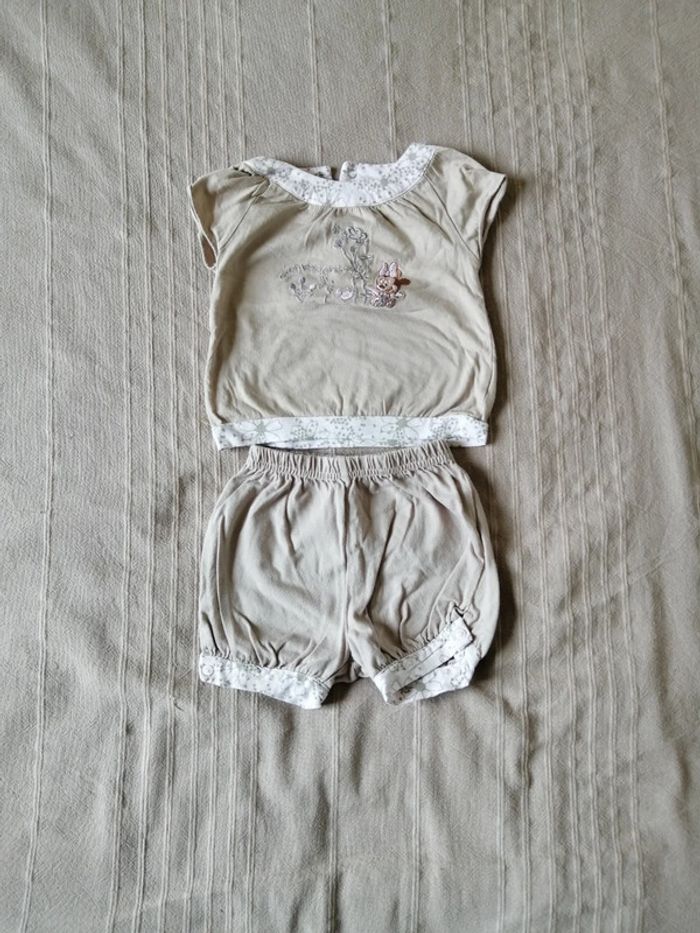 Ensemble fille Minnie été 12mois