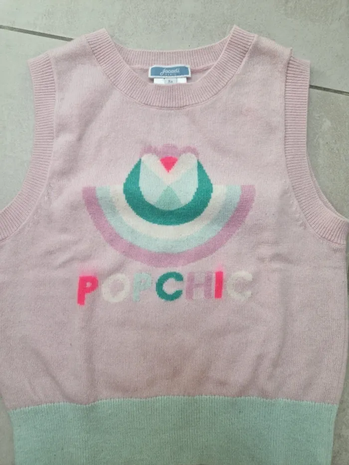 Pull sans manches Jacadi 6 ans cachemire