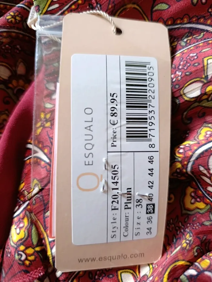 Neuve Robe manches longues couleur automne Esqualo taille 38 - photo numéro 6