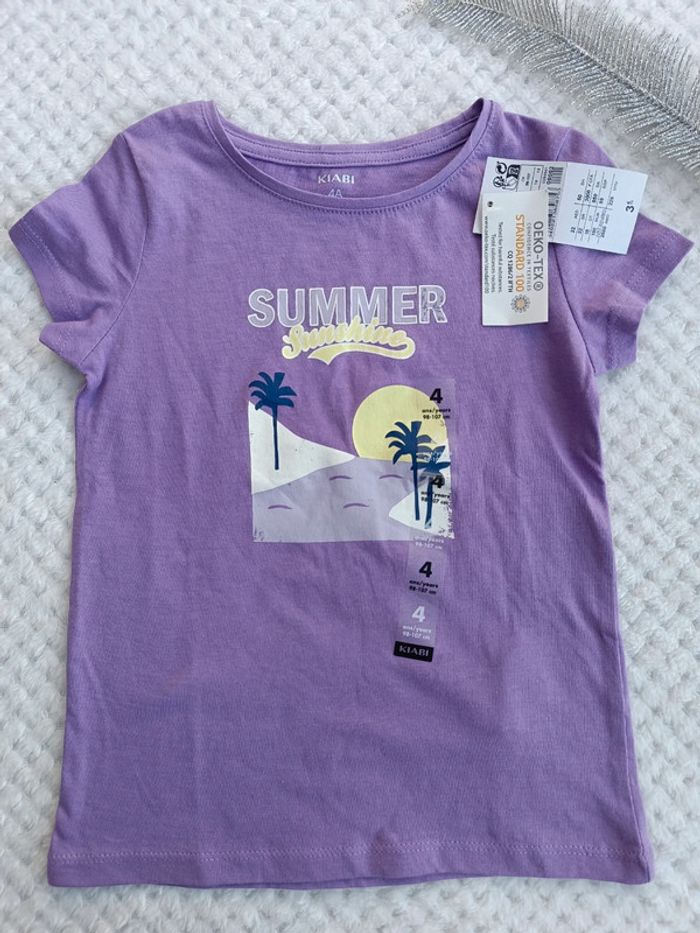 🔸 T-shirt Manches Courtes Summer - Kiabi 4 ans🔸