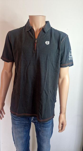 Polo Volvo FH25 Year Edition Gris Anthracite Taille L - Style Workwear / Racing Vintage