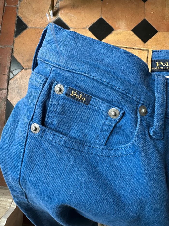 NEUF Pantalon Jean bleu foncé Polo Ralph Lauren The Tompkins Skinny 25 34-36 S Denim - photo numéro 7