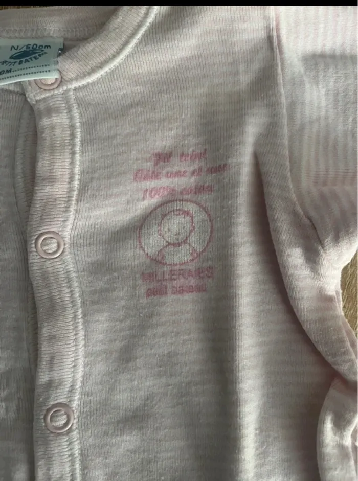 Pyjama naissance à rayure Petit Bateau naissance - photo numéro 3
