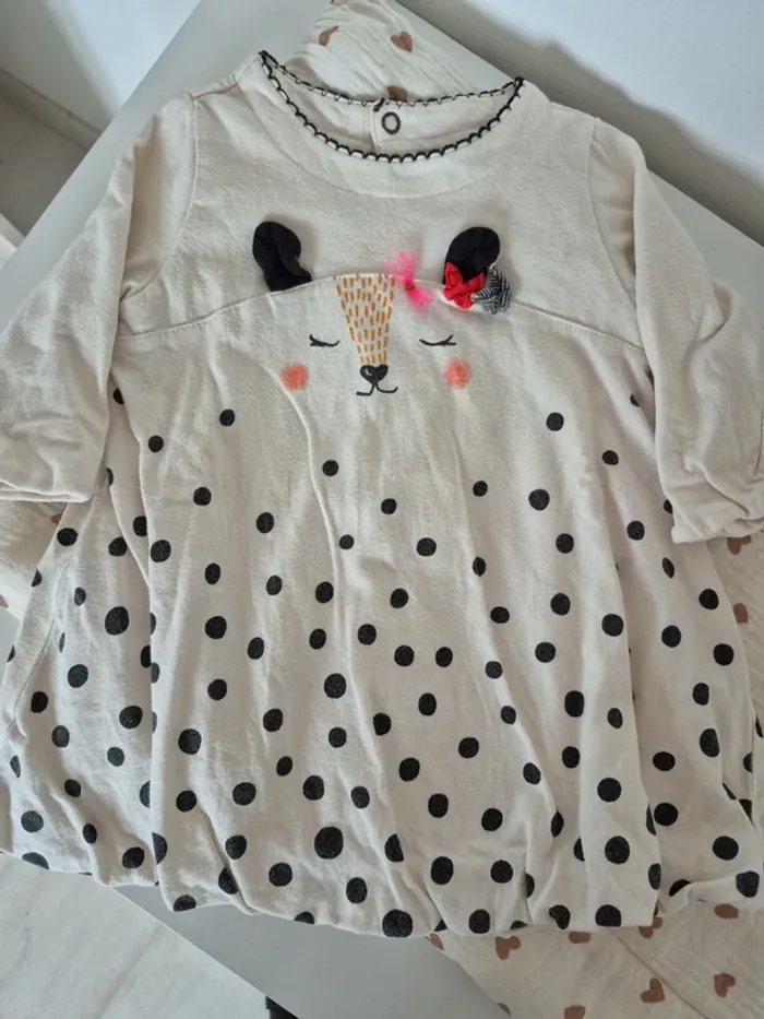 Robe catimini petit animal 6 mois 68 cm