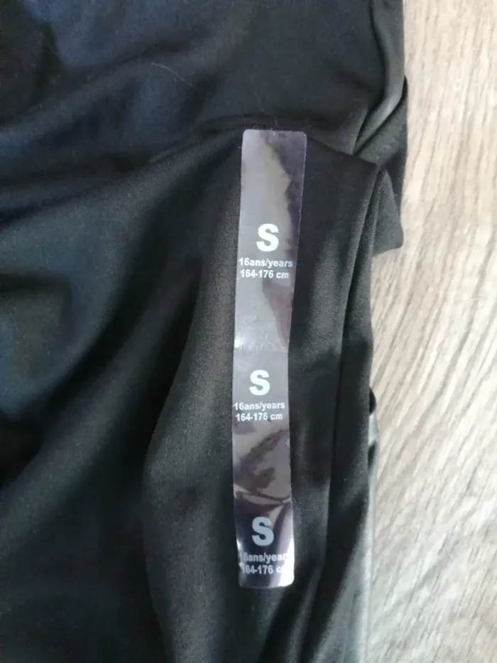 Pantalon legging noir avec simili cuir aux genoux / kiabi / (16ans-S) - photo numéro 8