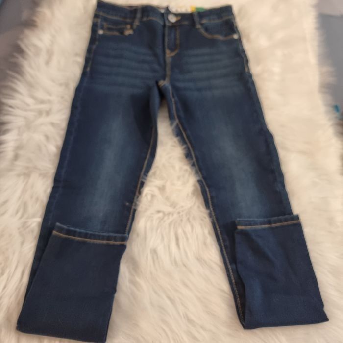NEUF (non porté)🏷🥰🩷😍  superbe Jeans skinny 10 ans fille ⚘️ - photo numéro 3