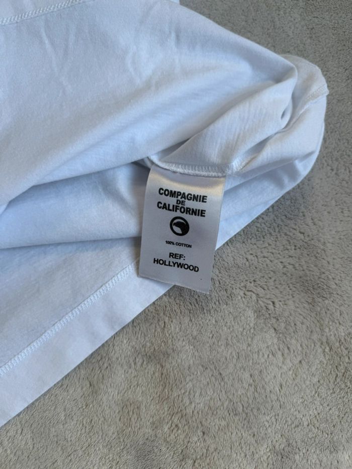 Compagnie de Californie - Tee-shirt "Hollywood" Blanc, taille XL - photo numéro 4