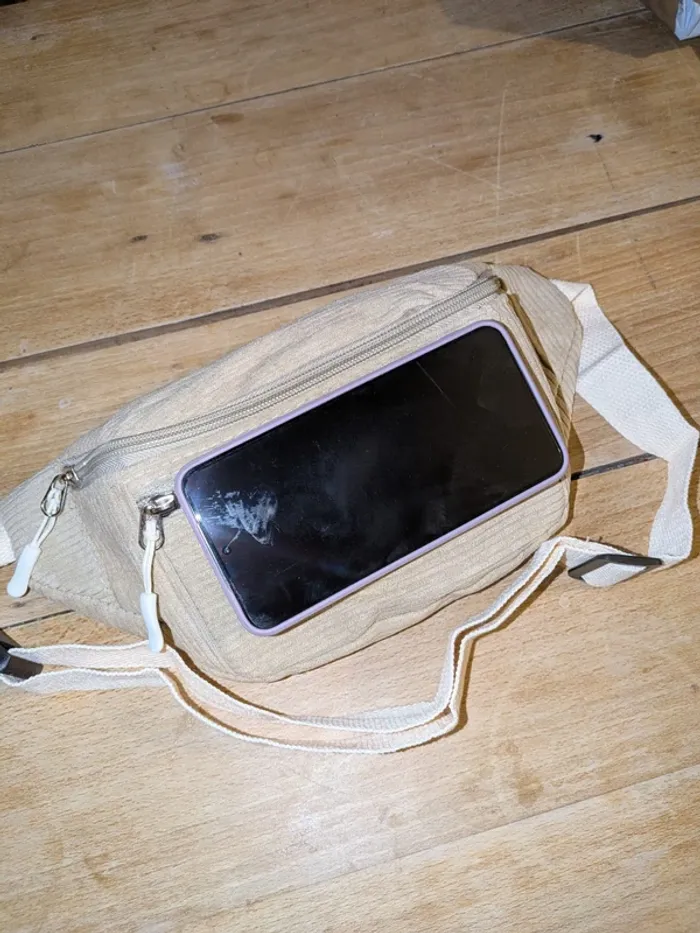 Banane en velours beige – Stylée & pratique - photo numéro 16