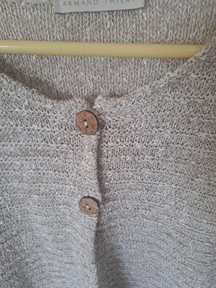 Gilet Beige Armand Thiery Taille 2 - photo numéro 5