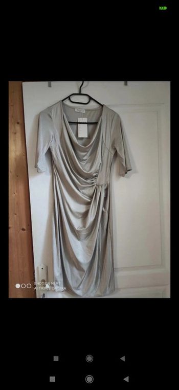 Robe soirée fête Noël irisé 38