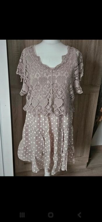 Robe d été taille 40 avec son haut en crochet
