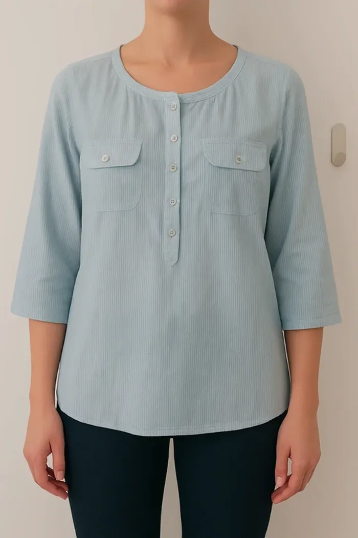 Blouse rayures bleues et blanches 38 tout simplement 100% coton