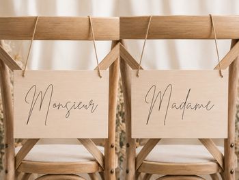 Plaques de mariage 