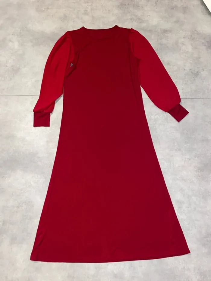 Robe bordeaux longue - photo numéro 2