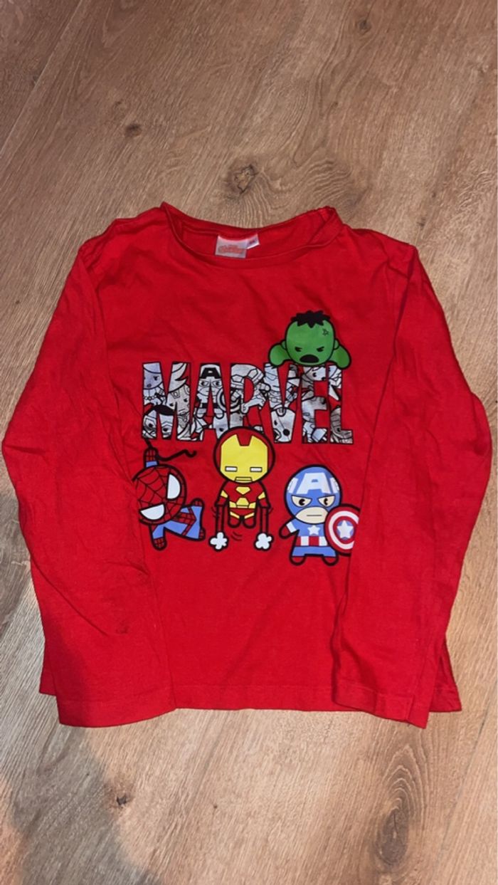 T-shirt manche longue Marvel - photo numéro 2