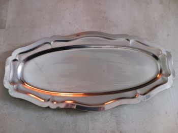 plat oval inox