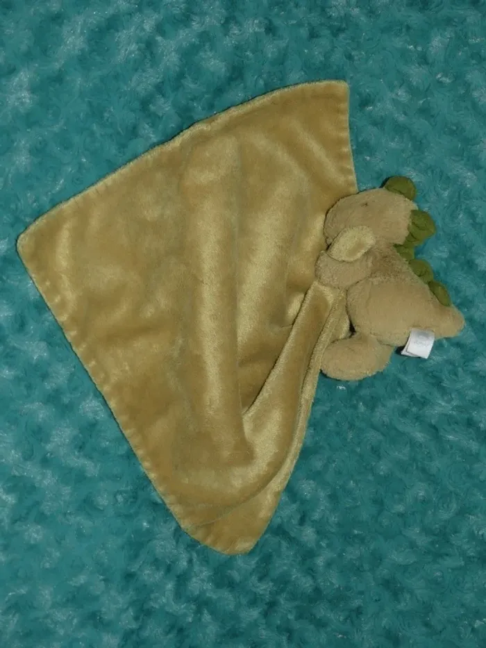 Doudou dinosaure couverture vert Jellycat 🦕 tbe - photo numéro 5