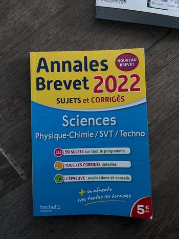 Annales brevet sciences