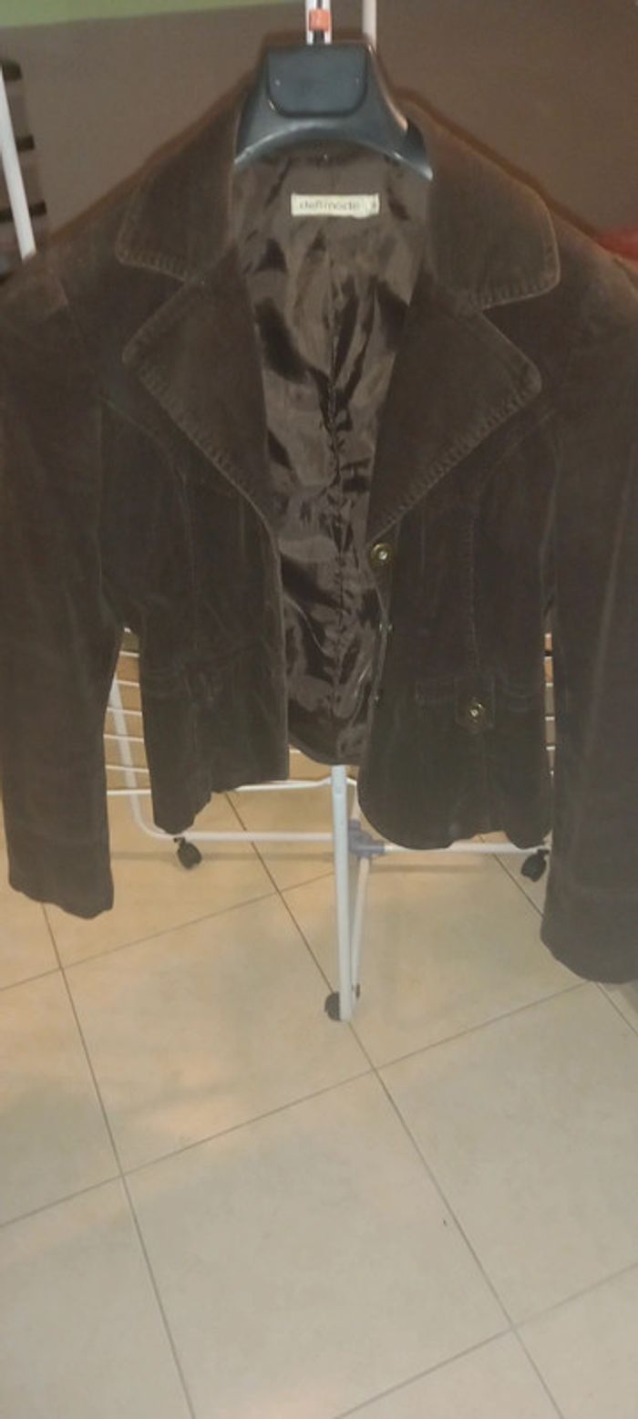 Veste velours marron - photo numéro 2