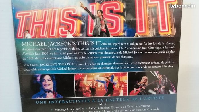 Michael Jackson's édition spéciale 2 DVD THIS IS IT (Neuf sous blister) - photo numéro 3