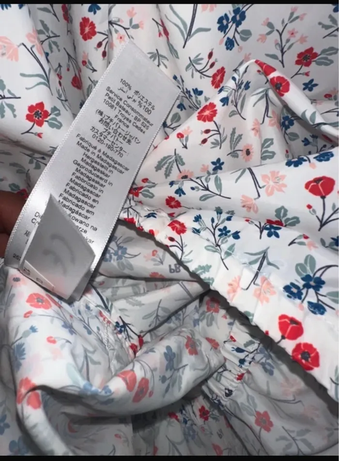 Coupe vent anti-uv blanc imprimée fleurs Petit Bateau - photo numéro 4