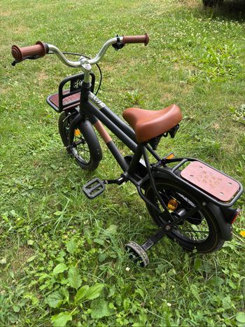 Vélo enfant SuperSuper Cooper Bamboo - 14 pouces - Noir Mat