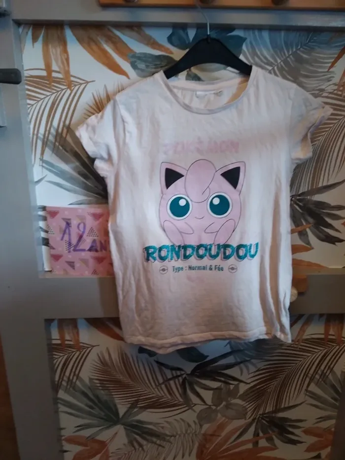 T shirt 12ans pokémon rondoudou