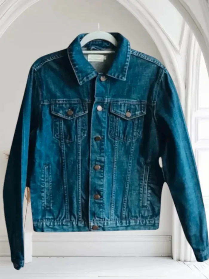 Veste jean Elevenparis ,coupe droite ,col chemise ,100 % coton - photo numéro 6