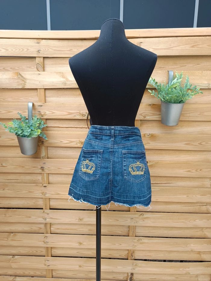 Mini jupe en jean taille 38 - photo numéro 4