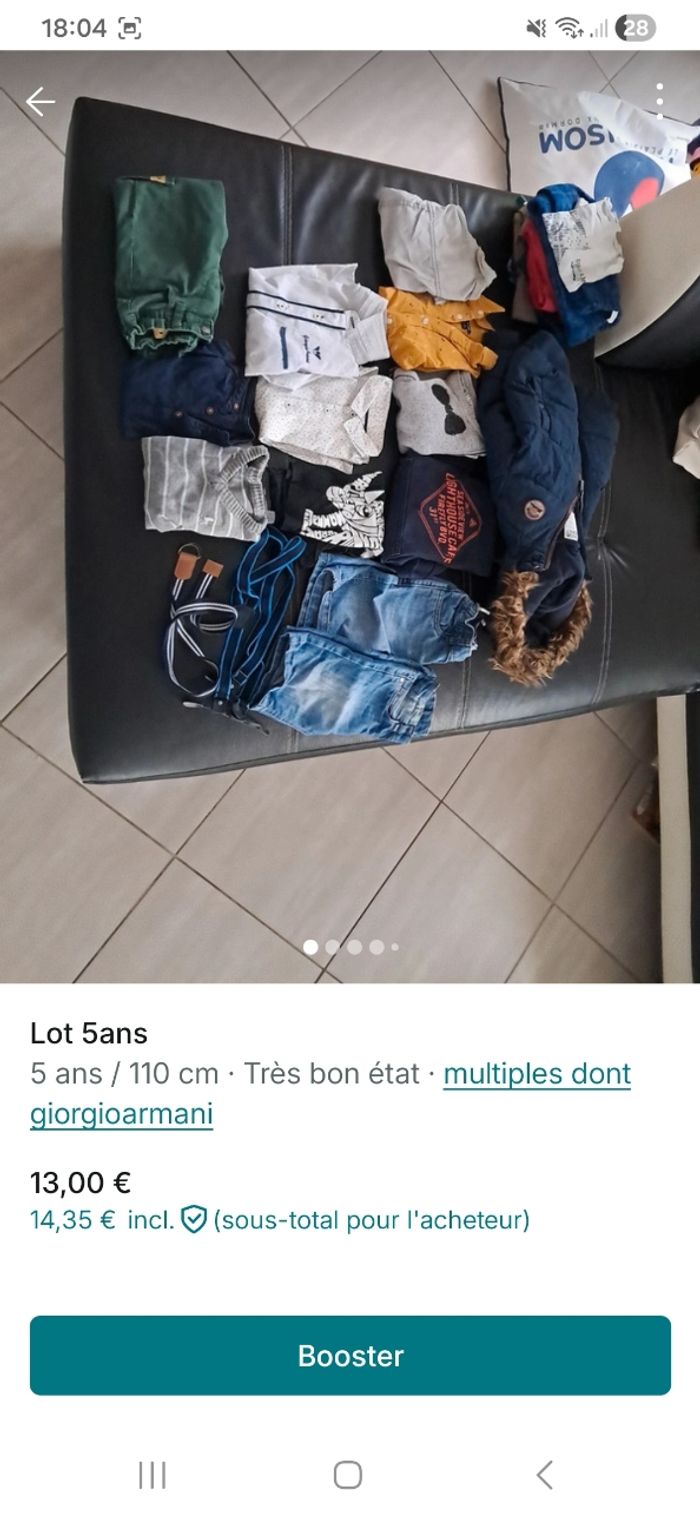 Lot garçons