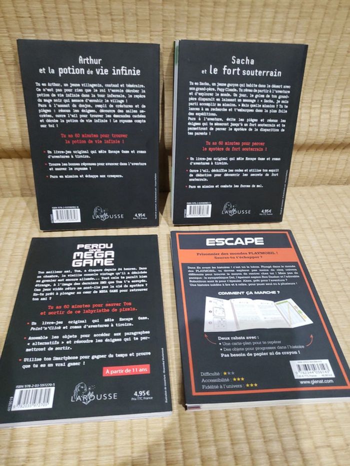 Lot de 4 escape game poche - photo numéro 2